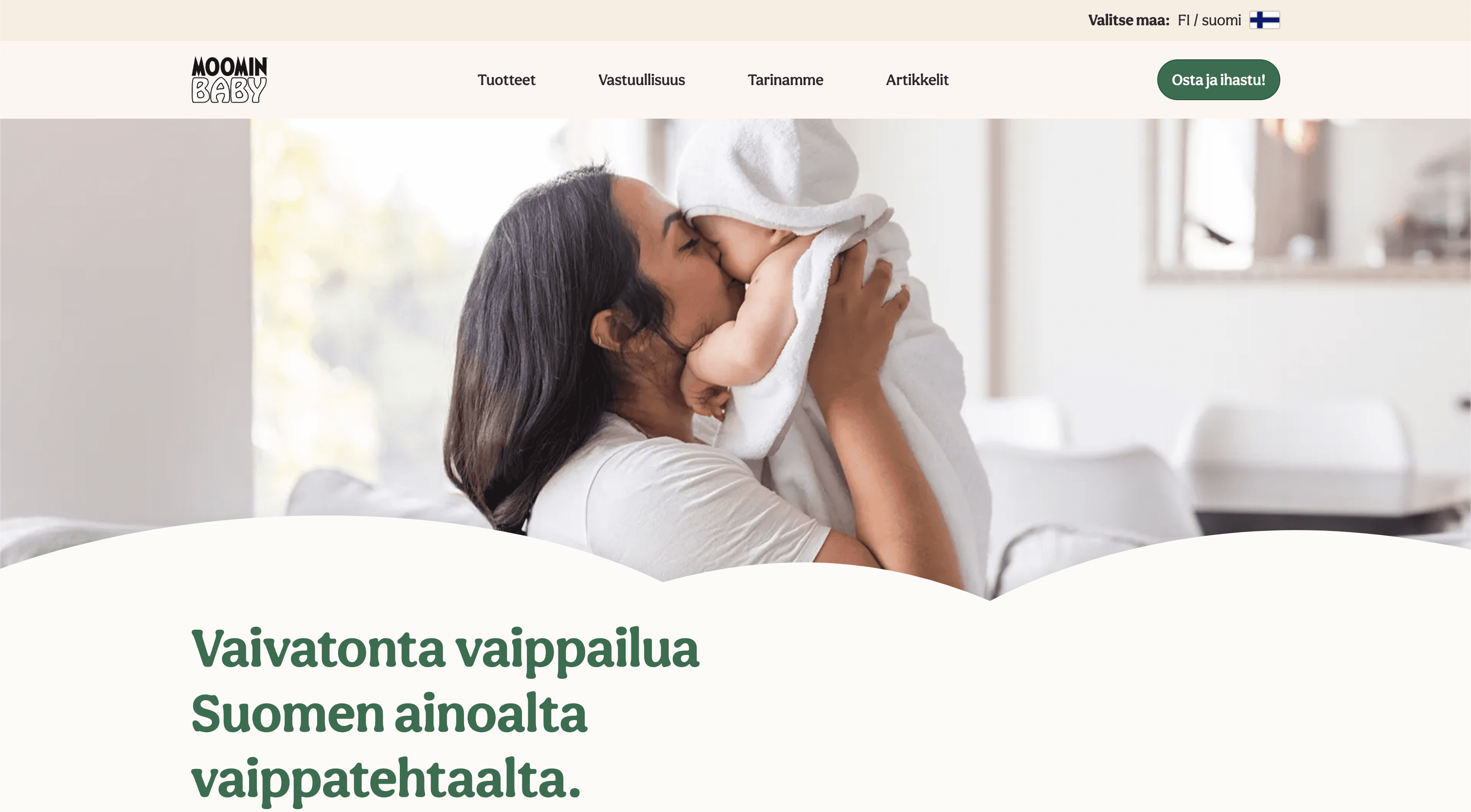 Kuvakaappaus: Moominbaby
