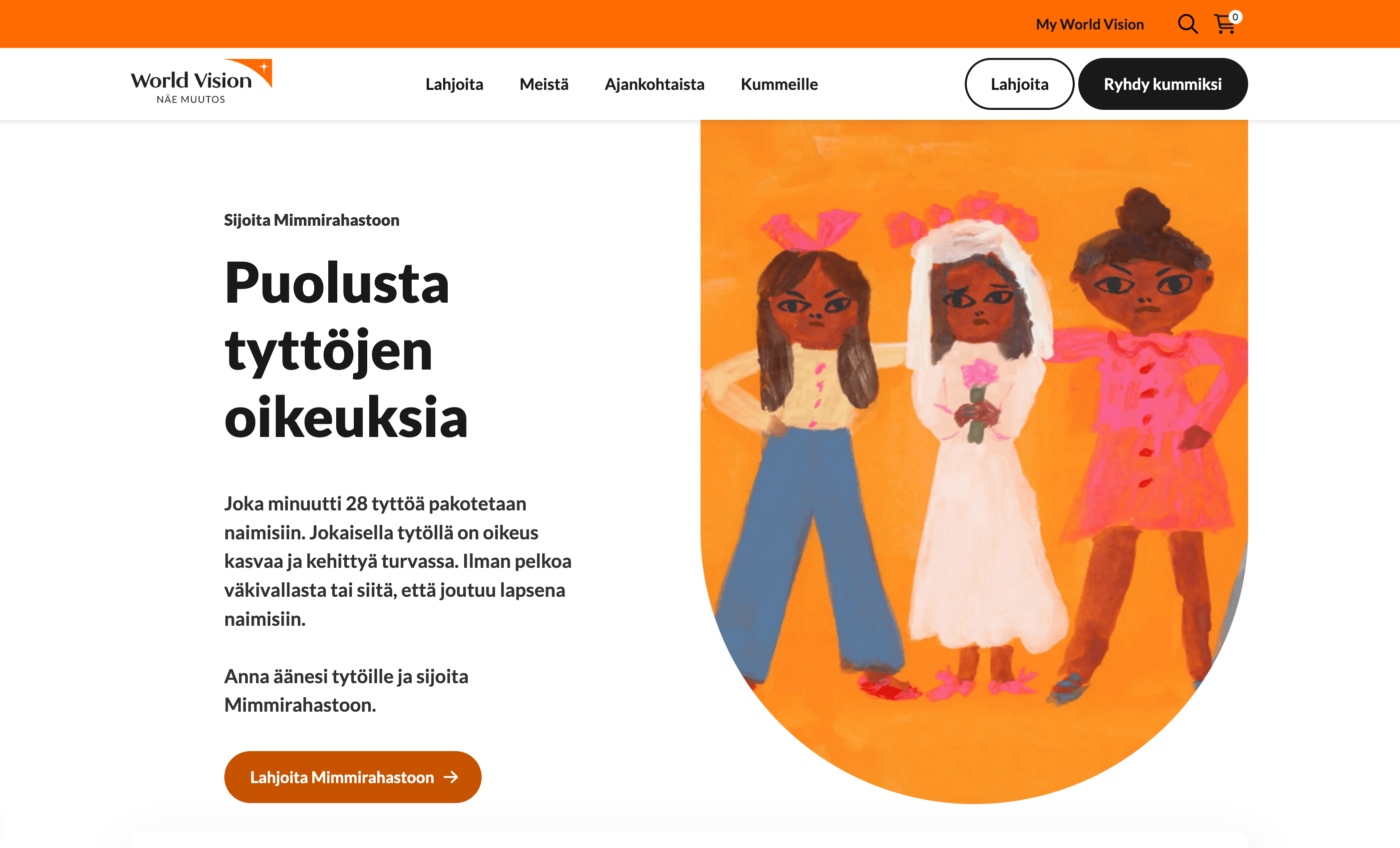 Kuvakaappaus: Suomen World Vision